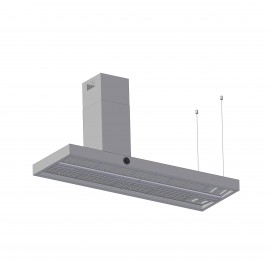 AIRFORCE Vis Boxy Island L IX/A/180 180cm Inox Απορροφητήρας Εντοιχιζόμενος Νησίδα